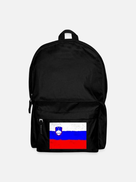 Flag of Slovenia - Backpack - black