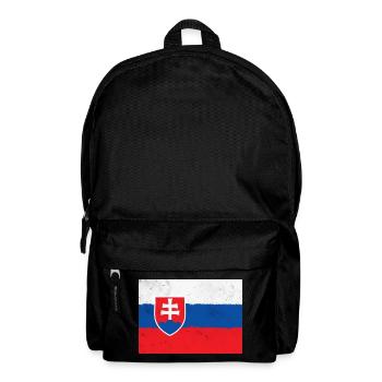 Flagge der Slowakei - Rucksack - Schwarz - Vorne