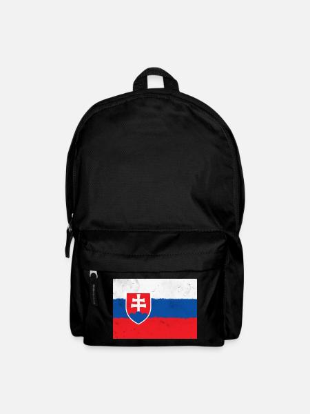 Flag of Slovakia - Backpack - black