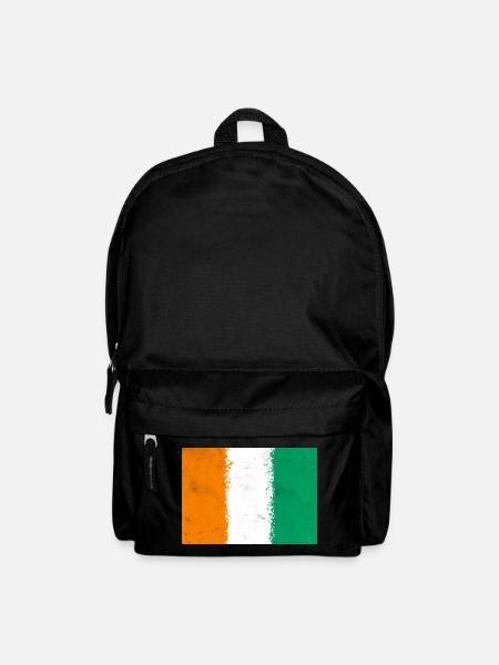 Flag of Côte d'Ivoire - Backpack - black