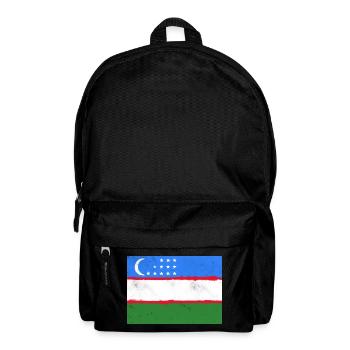 Flagge von Usbekistan - Rucksack - Schwarz - Vorne
