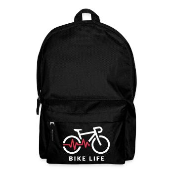Bike Life Heartbeat Illustration - Backpack - black - Front