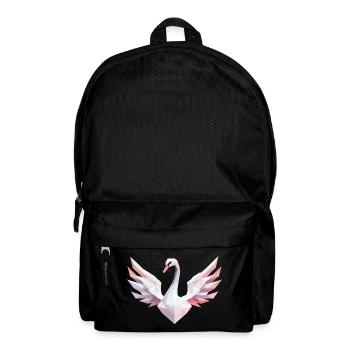 Geometric Swan with Pastel Colors - Backpack - black - Front