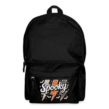 Spooky Retro Lightning Halloween - Backpack - black - Front