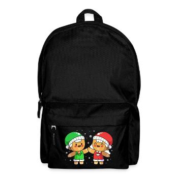 Christmas gingerbread gingerbread man - Backpack - black - Front