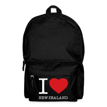 I love New Zealand - Rucksack - Schwarz - Vorne