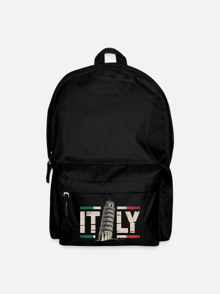 Leaning Tower Italy Vintage - Rucksack - Schwarz