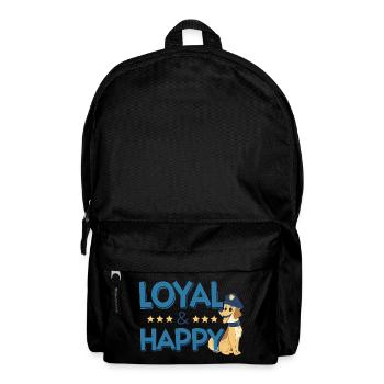 Loyal et Happy Chien Capitaine - Sac à dos - noir - Devant