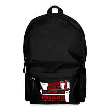 Le plus susceptible de secouer les cadeaux Noël Fun - Sac à dos - noir - Devant