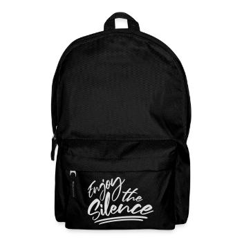 Enjoy The Silence Saying Calm Silence Introvert - Backpack - black - Front