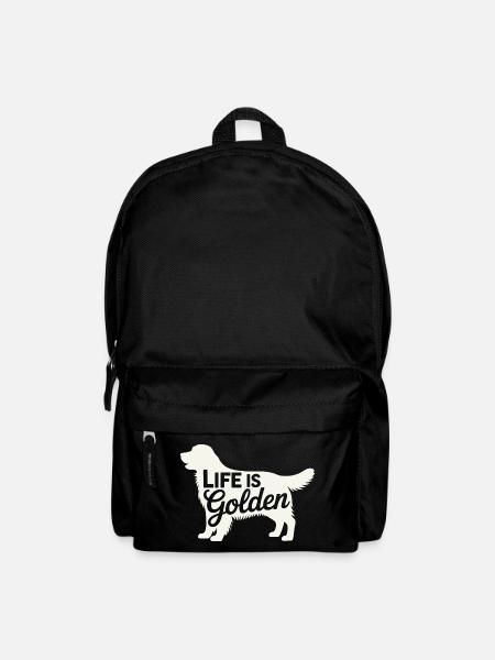 Life is Golden Retriever - Backpack - black