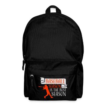 Baseball Season Is The Best Season Fan Spiel Sport - Rucksack - Schwarz - Vorne