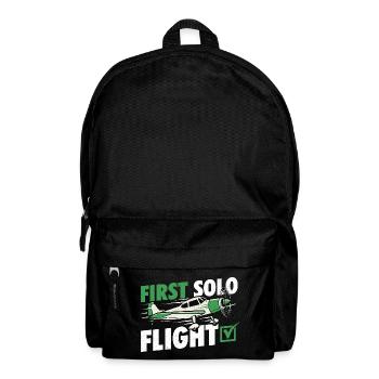 Erster Solo-Flugpilot Humor Aviation Student - Rucksack - Schwarz - Vorne