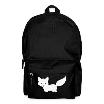 Cute Snow Polar Fox Minimalist Style - Backpack - black - Front