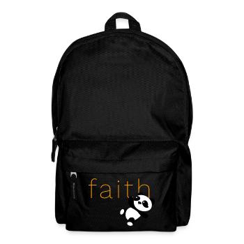 Panda-Glaube - Rucksack - Schwarz - Vorne