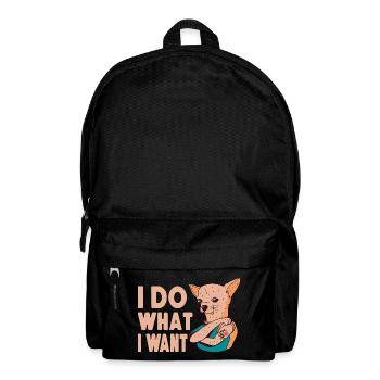 Chihuahua Chihuahueño I Do What I - Rucksack - Schwarz - Vorne