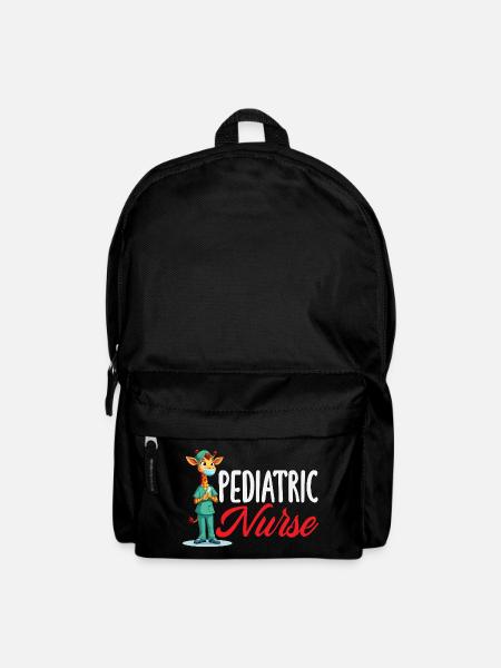 Kinderkrankenschwester Giraffe Medizin - Rucksack - Schwarz