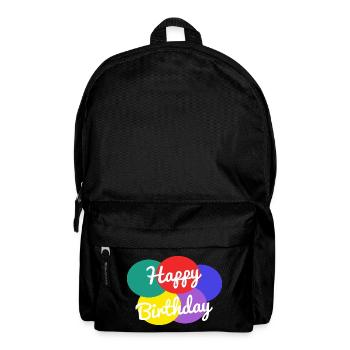 ALLES GUTE ZUM GEBURTSTAG. ALLES GUTE ZUM GEBURTSTAG. JAHRESTAG. - Rucksack - Schwarz - Vorne