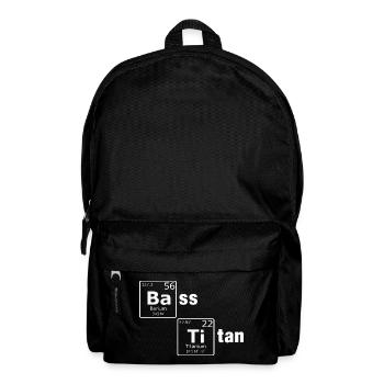 Bass Titan Periodensystem Elemente Nerd - Rucksack - Schwarz - Vorne