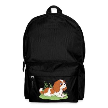 Welpenreiter auf Happy Grass - Rucksack - Schwarz - Vorne