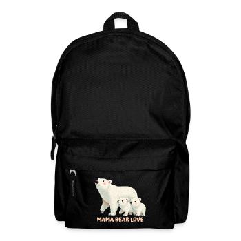 Mama Bärs Liebe zum Muttertag - Rucksack - Schwarz - Vorne