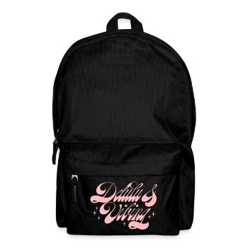 Delulu & Vibing - Backpack - black - Front