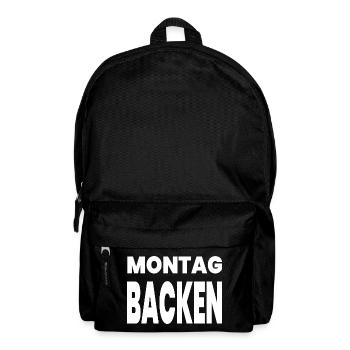 Backen - Rucksack - Schwarz - Vorne