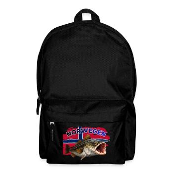 Norwegen Dorsch- Angeln - Rucksack - Schwarz - Vorne
