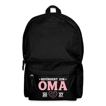 Babyparty Befördert zur Oma 2027 - Rucksack - Schwarz - Vorne