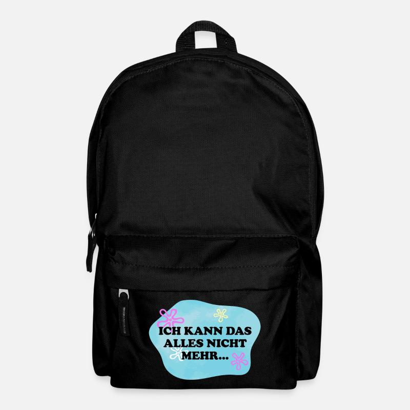 Ich kann das alles nicht mehr | Meme - Rucksack - Schwarz
