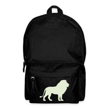 Lion Silhouette Pastel Green - Backpack - black - Front