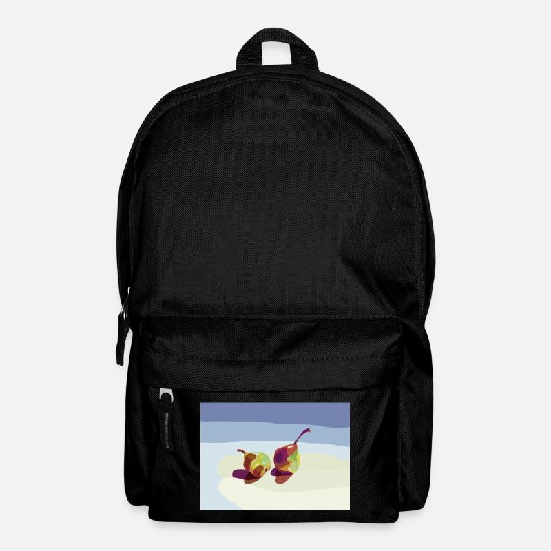 Des poires abstraites sur la plage - Sac à dos - noir