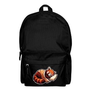 Panda Rouge Endormi - Sac à dos - noir - Devant