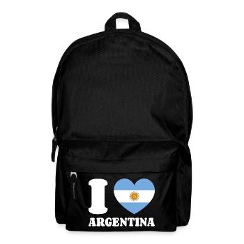 I Love Argentina Argentinien-Liebe Argentinienfan - Rucksack - Schwarz - Vorne