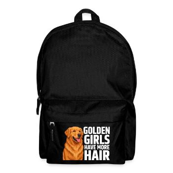 Golden Retriever Golden Girls haben mehr Haare - Rucksack - Schwarz - Vorne