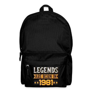Birthday born in 1981 - Backpack - black - Front