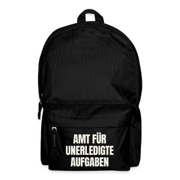 Amt für unerledigte Aufgaben - Beamter Spruch - Rucksack - Schwarz - Vorne