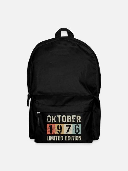 Limited Edition October 1976 Geburtstag Geschenk - Rucksack - Schwarz