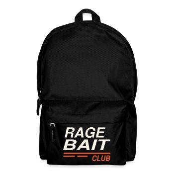 Rage Bait Club Ragebait Jugendwort 2026 Spruch - Rucksack - Schwarz - Vorne
