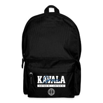 Kavala Griechenland Koordinaten Reise Souvenir - Rucksack - Schwarz - Vorne