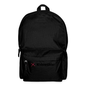 Nichtwähler - Rucksack - Schwarz - Vorne
