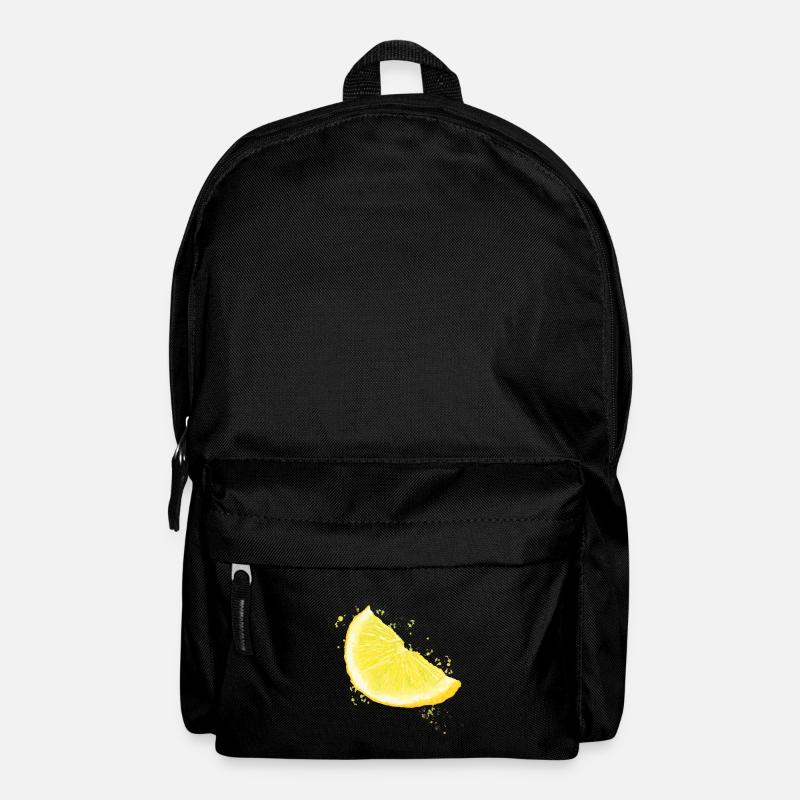 Zitrone - Rucksack - Schwarz