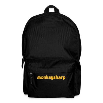 monkeysharp (which used to be monkey horny) - Backpack - black - Front