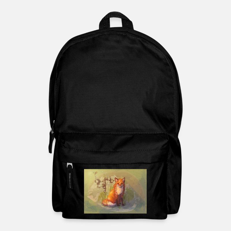 Herbst Fuchs - Rucksack - Schwarz