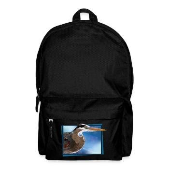 Blue heron - Backpack - black - Front