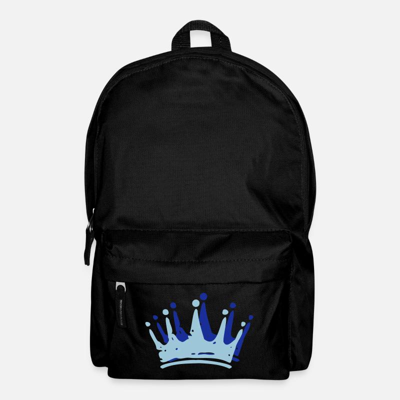 Krone Crown couronne - König - Königin - King - Rucksack - Schwarz