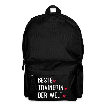 Beste Trainerin der Welt - Rucksack - Schwarz - Vorne
