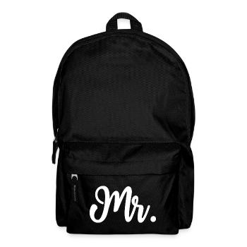 M. Calligraphie hommes - Sac à dos - noir - Devant