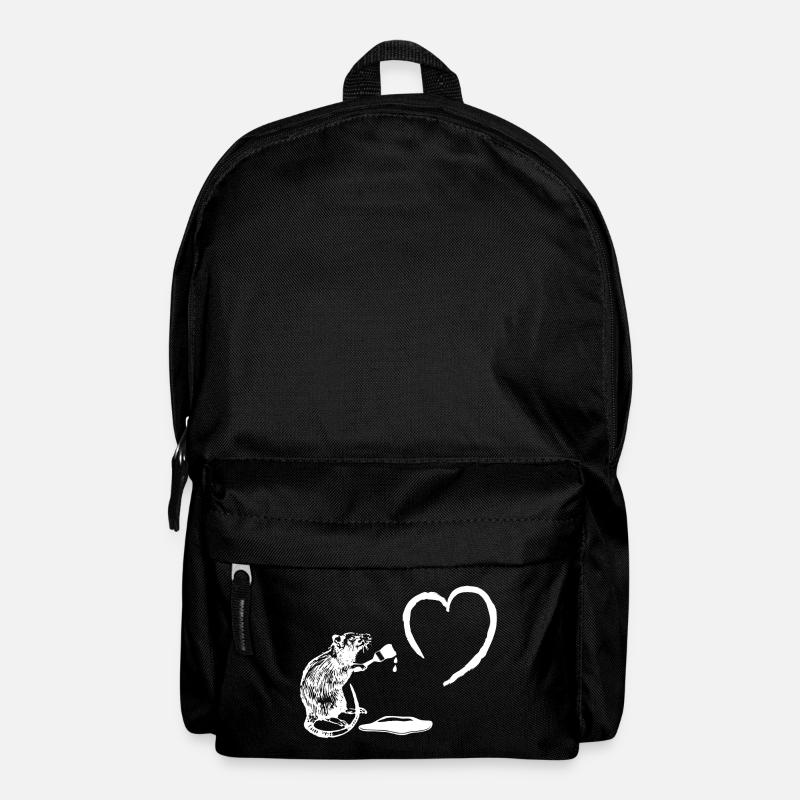 Pinsel Künstler Ratte - Rucksack - Schwarz