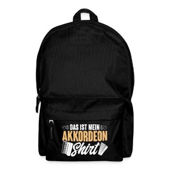 Akkordeon - Rucksack - Schwarz - Vorne